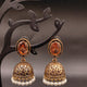 Fancy Oval Stone Jhumka