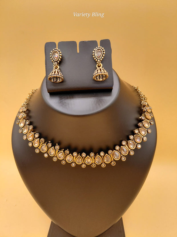 Fancy Raindrop Necklace Set