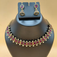 Fancy Raindrop Necklace Set