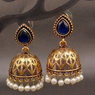 Fancy Raindrop Stone Jhumka