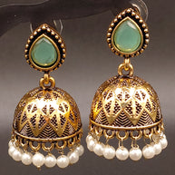 Fancy Raindrop Stone Jhumka