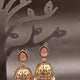 Fancy Oval Stone Jhumka