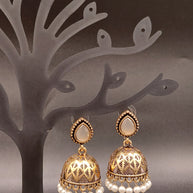 Fancy Raindrop Stone Jhumka