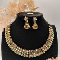 Fancy Stone Necklace Set