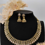 Fancy Stone Necklace Set