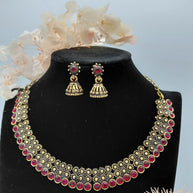 Fancy Stone Necklace Set