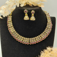 Fancy Stone Necklace Set