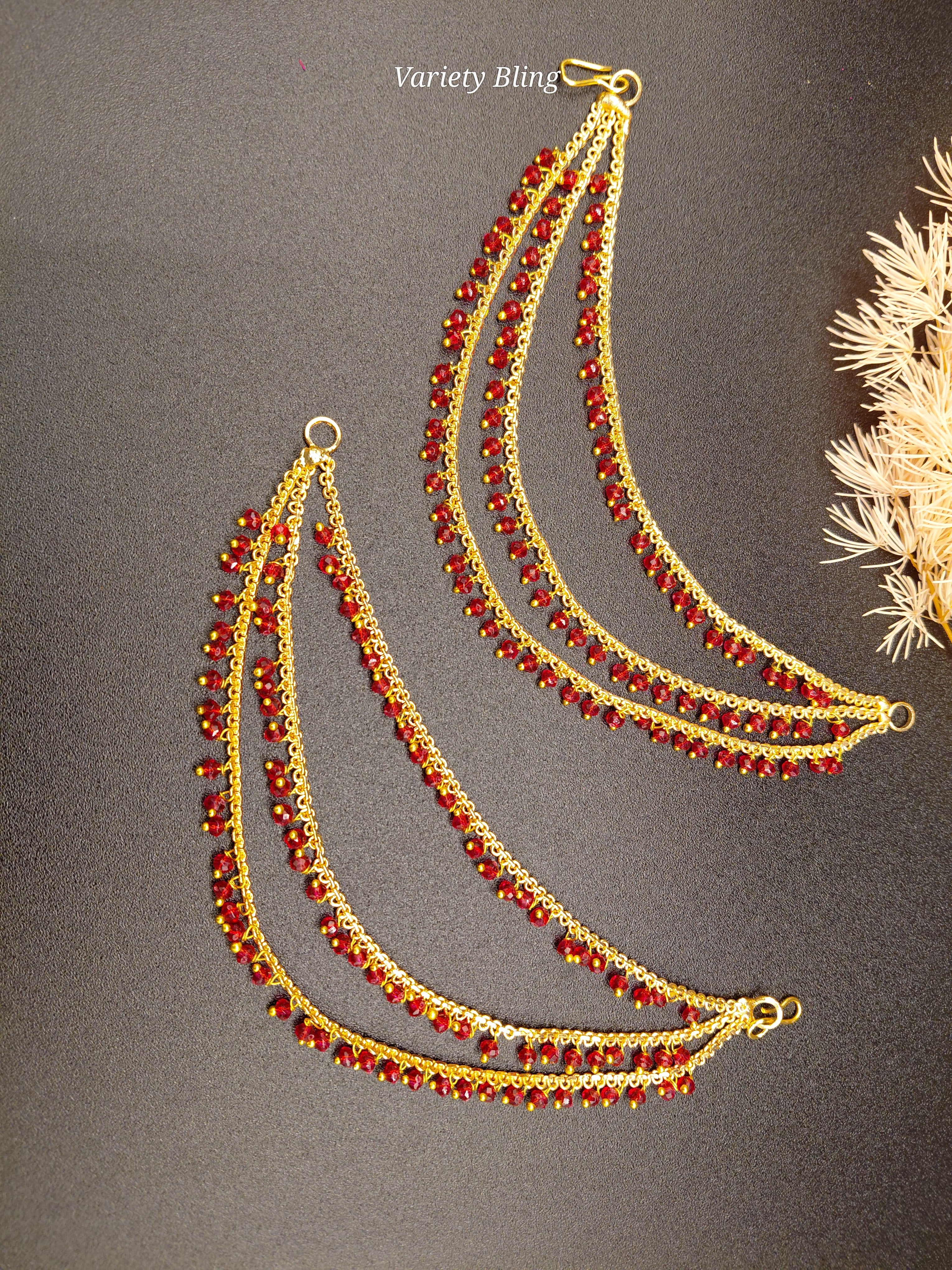 Fancy Ear Chain - 3 Layer