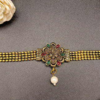 Floral Antique Choker Set