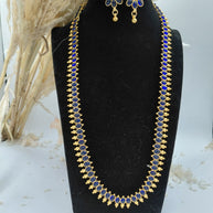 Fancy Stone Haaram Necklace Set