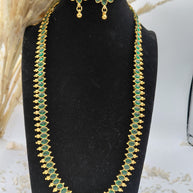 Fancy Stone Haaram Necklace Set