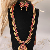Fancy Stone Haaram Necklace Set