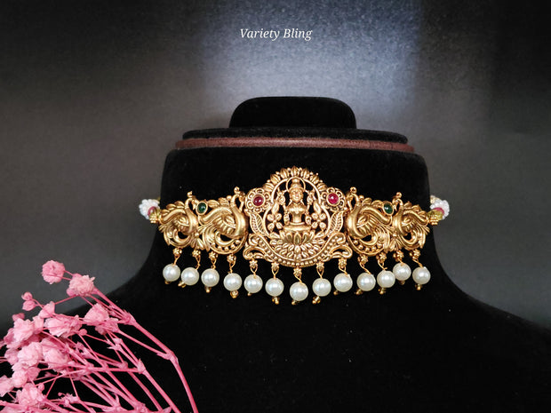 Lakshmi Peacock Choker Set
