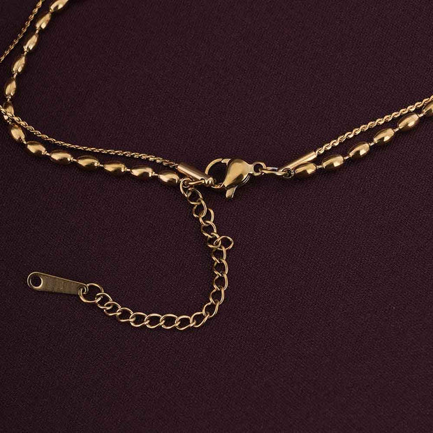 Two-Layered Bead Necklace