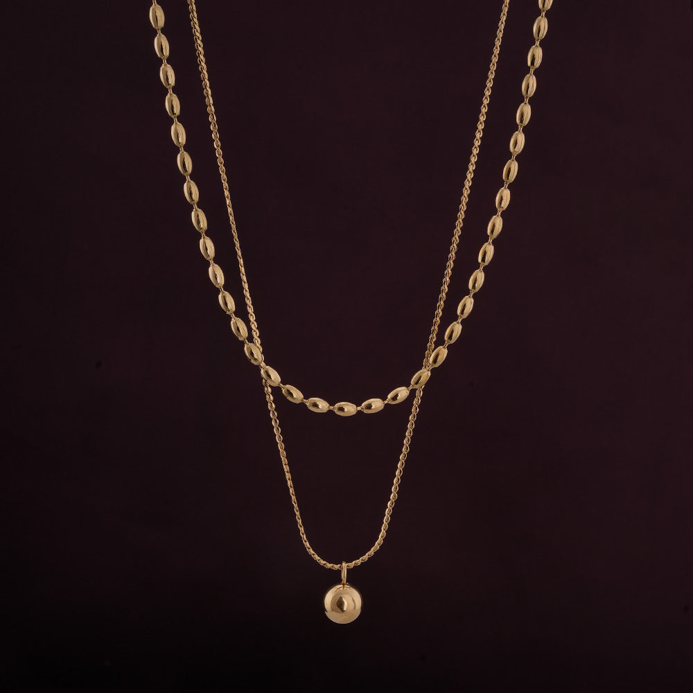 Two-Layered Bead Necklace