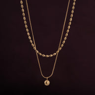 Two-Layered Bead Necklace