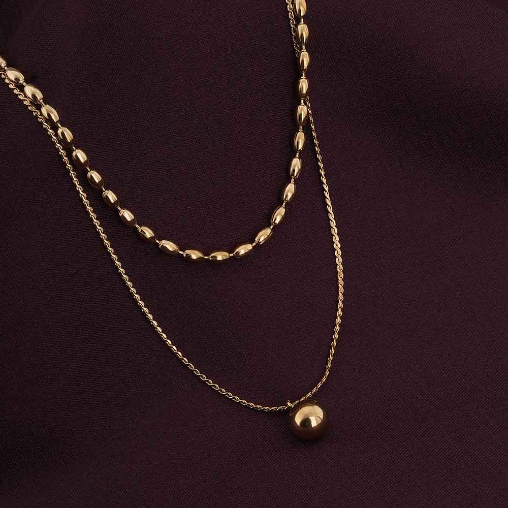 Two-Layered Bead Necklace