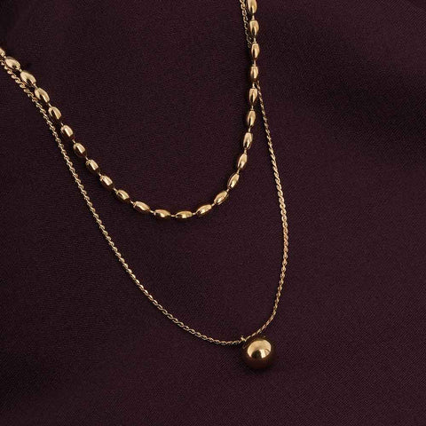 Two-Layered Bead Necklace