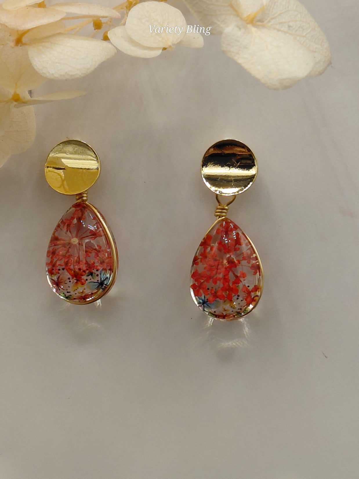 Statice Raindrop Earring