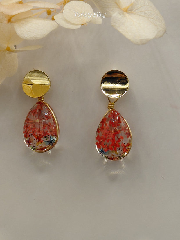 Statice Raindrop Earring