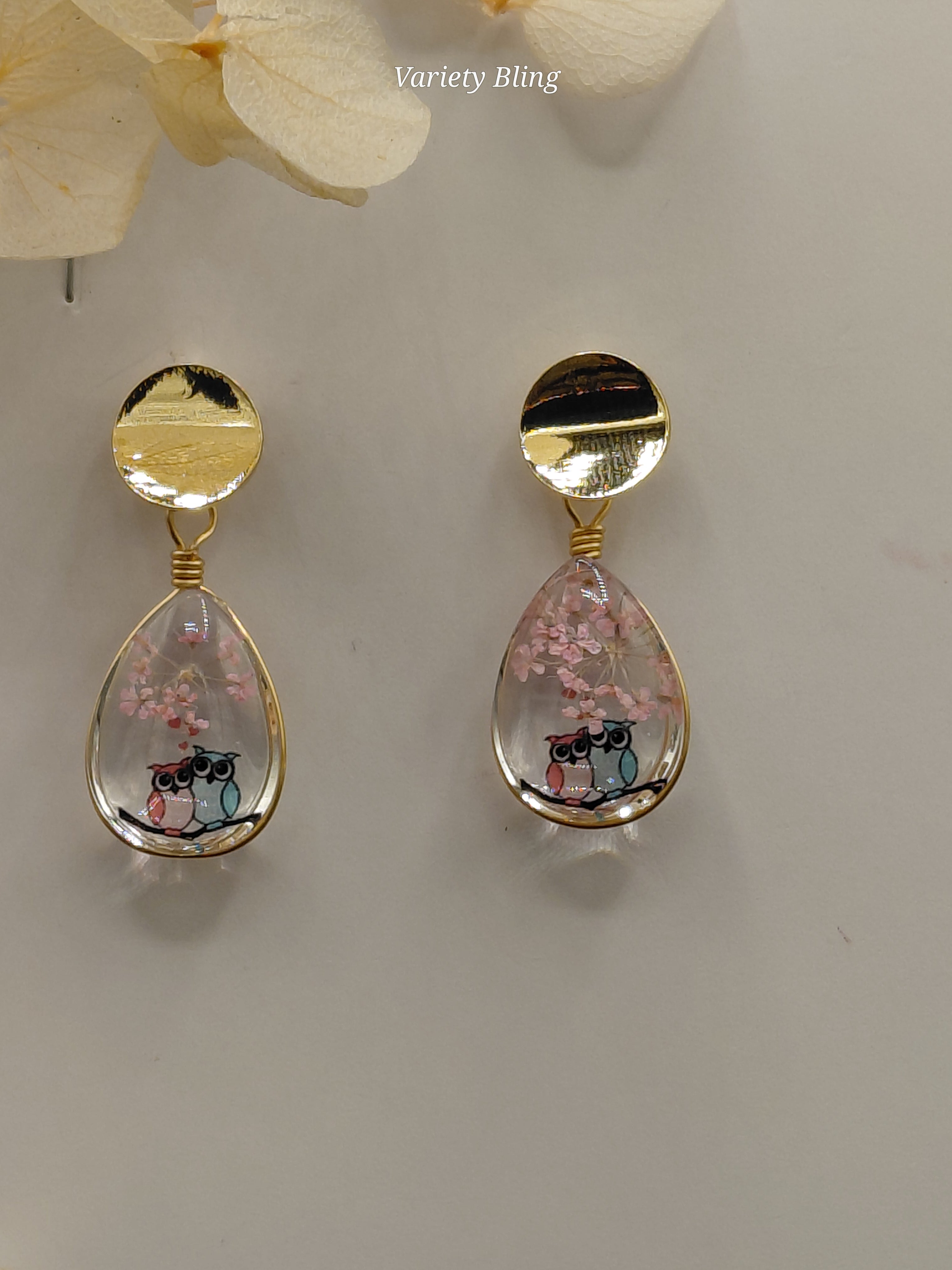 Statice Raindrop Earring