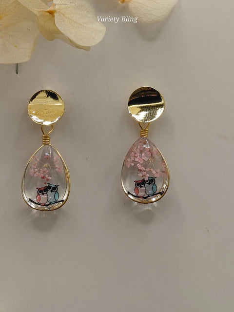 Statice Raindrop Earring