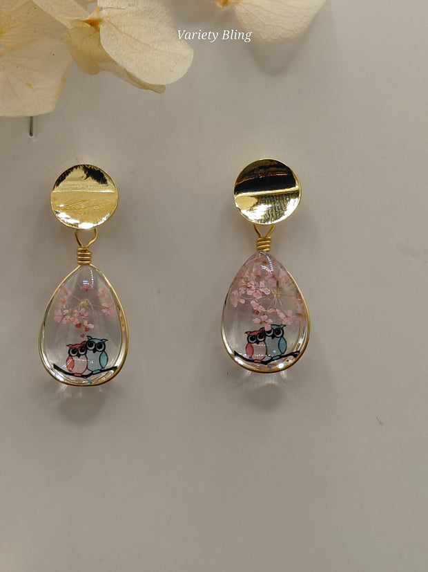 Statice Raindrop Earring