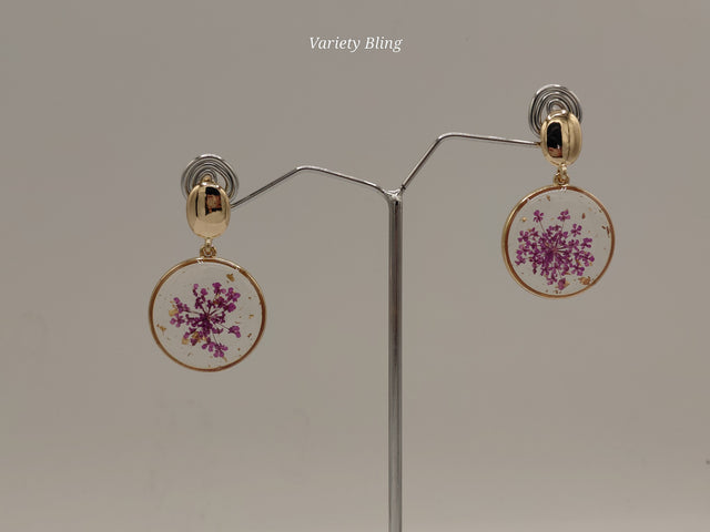 Spherical Multi-Flower Earring