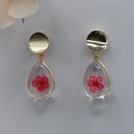 5 Petal Raindrop Earring