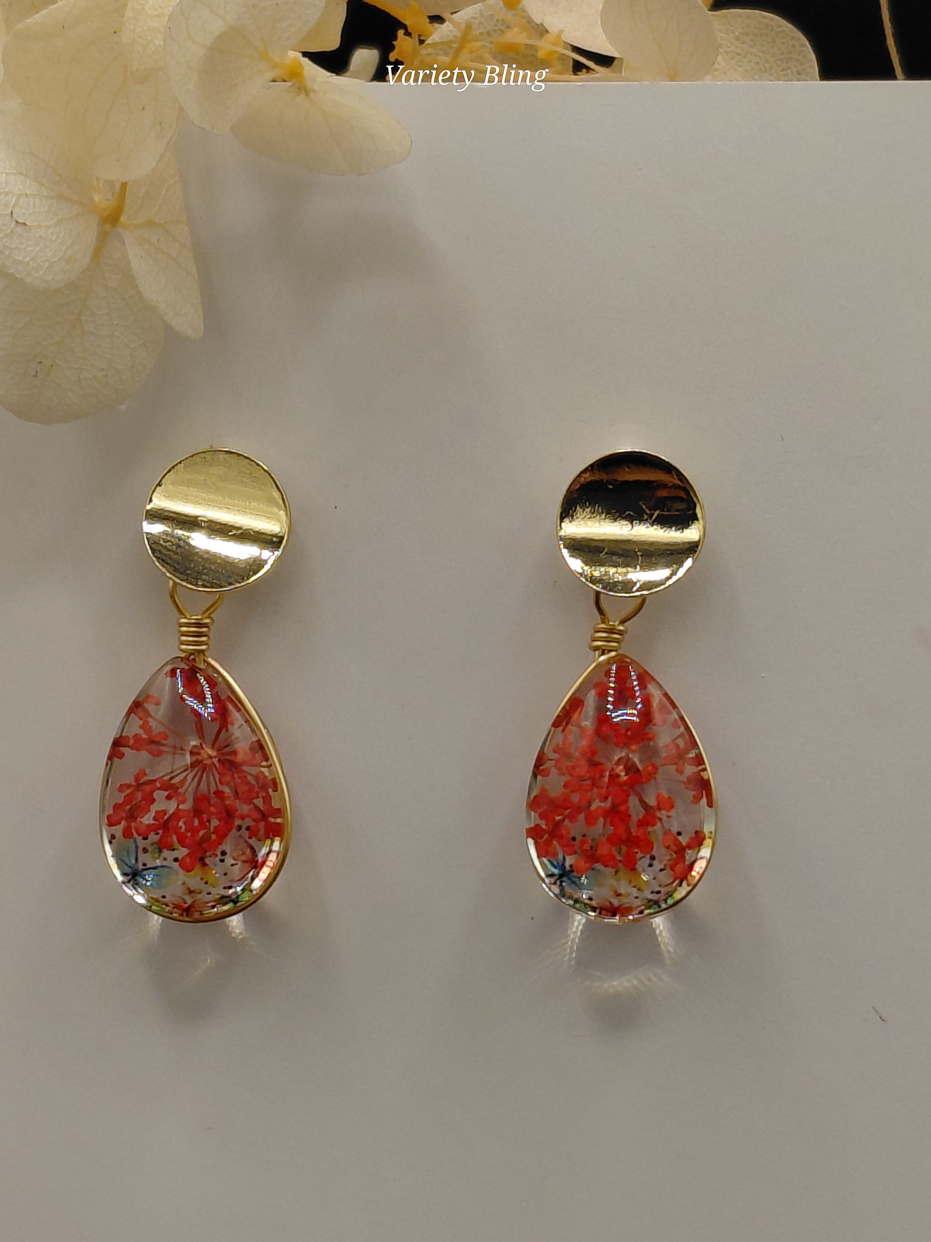 Statice Raindrop Earring