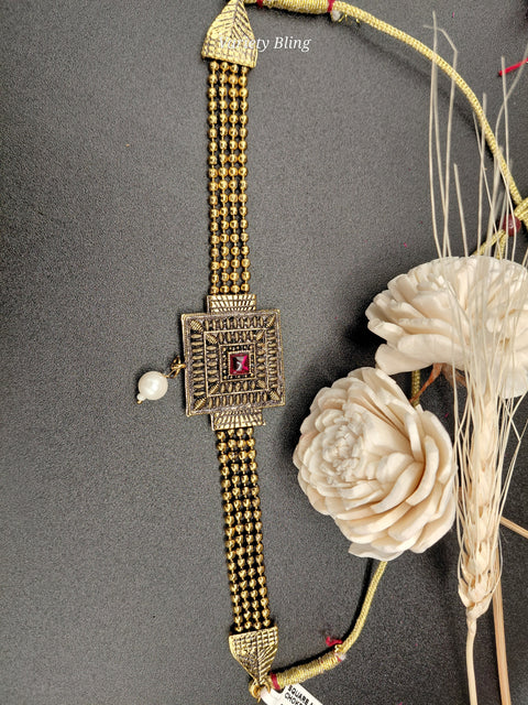 Square Antique Choker Set