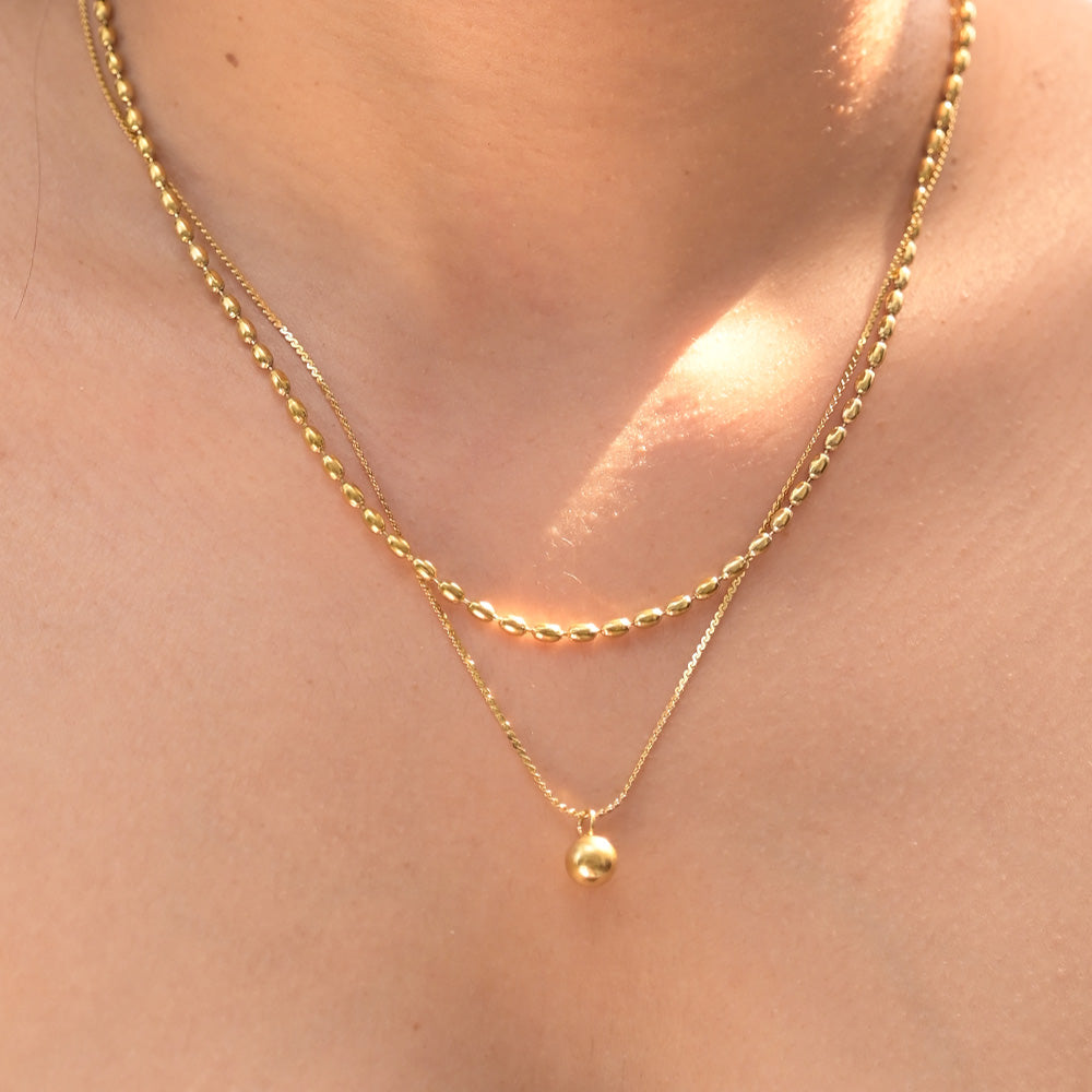 Two-Layered Bead Necklace