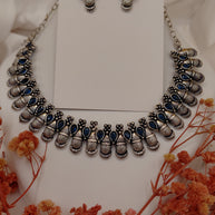 Fancy Necklace Set Black MTL